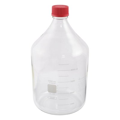 Corning Life Sciences PYREX® Round Media Storage Bottles, High Temperature Cap