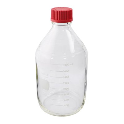 Corning Life Sciences PYREX® Round Media Storage Bottles, High Temperature Cap