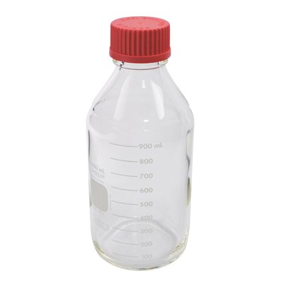 Corning Life Sciences PYREX® Round Media Storage Bottles, High Temperature Cap