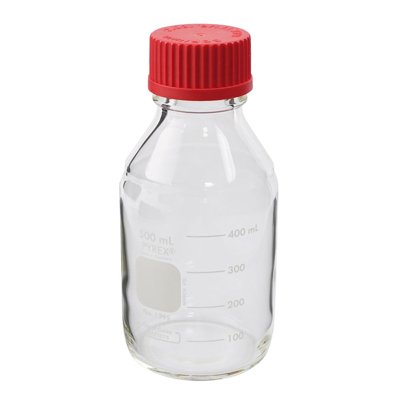 Corning Life Sciences PYREX® Round Media Storage Bottles, High Temperature Cap