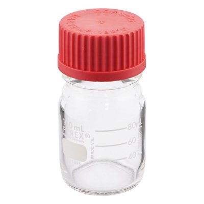 Corning Life Sciences PYREX® Round Media Storage Bottles, High Temperature Cap