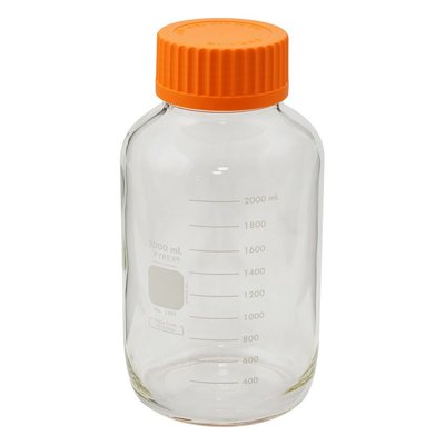 Corning Life Sciences PYREX® Round Wide Mouth Media Storage Bottles, GLS80 Screw Cap