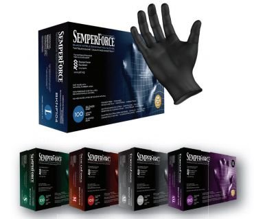 Sempermed SemperForce Black Nitrile Gloves