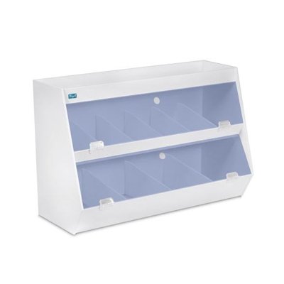 Ten Bins and One Shelf