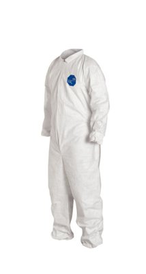 VWR International Tyvek® 400 Comfort Fit Design Coveralls, Elastic Wrists and Ankles, Zipper Front Closure