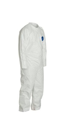 VWR International Tyvek® 400 Comfort Fit Design Coveralls, Open Wrists and Ankles, Zipper Front Closure