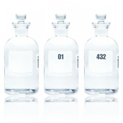 WHEATON® 300 mL BOD Bottles, Robotic Stopper