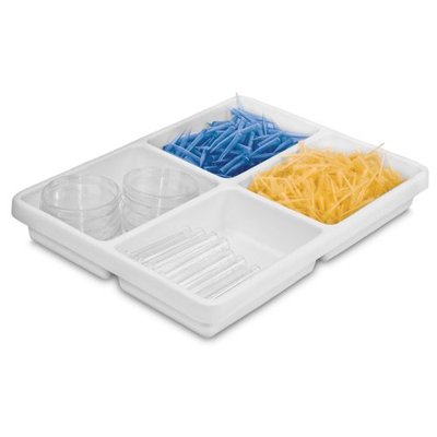 White Polystyrene 4 Compartment Utility Drawer Organizers