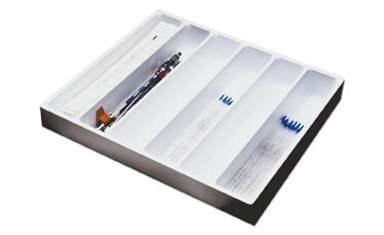 White Polystyrene 5 & 6 Compartment Drawer Organizers