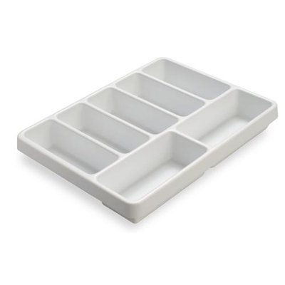 White Polystyrene 7 or 8 Compartment Drawer Organizers