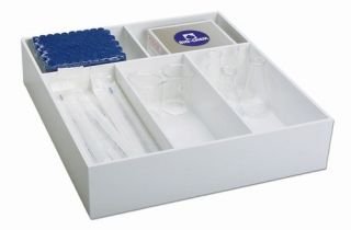 White PVC Extra Deep Drawer Organizers
