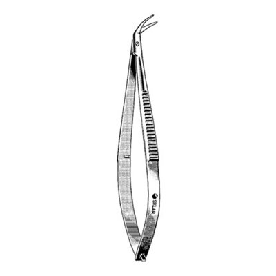 Castroviejo Corneal Scissors, Miniature, Curved Right, 4 1/4&quot;