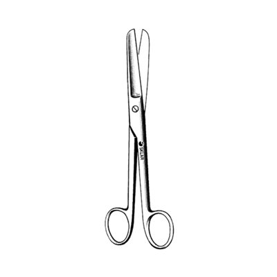 Sklar Veterinary Scissors 6 1/2&quot; Straight Serrated