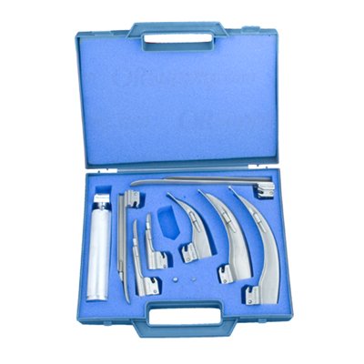 Sun-Med Conventional MacIntosh &amp; Miller English Profile Laryngoscope Set