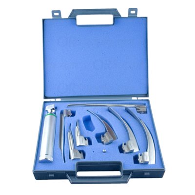 Sun-Med Fiber Optic MacIntosh &amp; Miller &quot;G&quot; Profile Laryngoscope Set