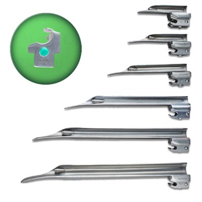 SunMed Sun-Med Fiber Optic Miller &quot;G&quot; Profile Laryngoscope Set