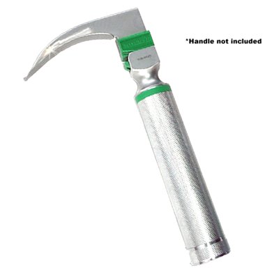 SunMed Sun-Med Greenline/D MacIntosh Disposable Fiber Optic Laryngoscope Blades - Boxes of 20