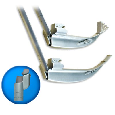 SunMed Sun-Med Sun-Flex MacIntosh English Profile Conv. Illum. Laryngoscope Blade Size 4 Large Adult)