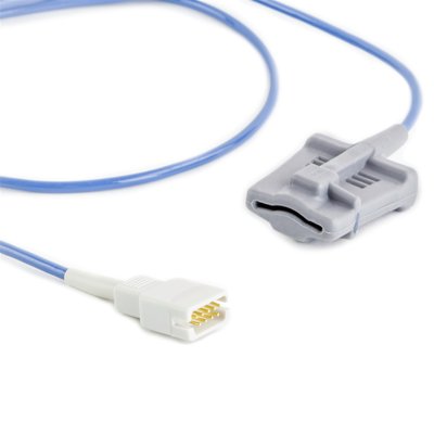 Datascope Adult Soft Shell Finger SpO2 Sensor DB9 9 Pin Connector 3FT/1M Cable Datascope Compatible