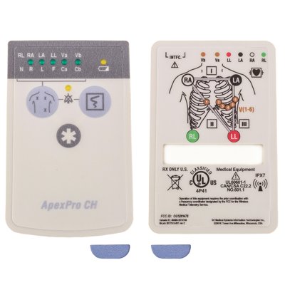 GE ApexPro CH Telemetry Transmitter Front &amp; Rear Overlays &amp; ECG Block Screw Covers